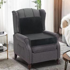 20x20x4 Inch Recliner Cushions for Elderly, Gray Extra Large Seat Cushion, Non-Slip Recliner Cushion with Back Support Cushions, Thick and Supportive Back Lumbar Support