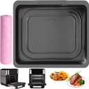 Air Fryer Cooking Tray for Instant Vortex Plus10 QT, Food Grade Nonstick Replacement Rack Parts Grill Pan Crisper Plate, Dishwasher Safe