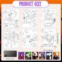 Cindeer 6 Packs 8 x 10 Inches Halloween Pre Drawn Canvas for Adult Framed Pumpkin Witch Bundle Stretched Painting Canvas DIY Halloween Acrylic Pouring and Oil Painting Party Favor(Novel)