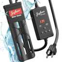 Hot Tub Heater, Bathtub Heater, Spa Heater, Immersion Water Heater: Portable Hot Tub Heater with Cast Aluminum, Digital Display & Temperature Sensor for Fast, Safe Heating