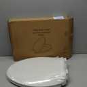 Toilet Seat, Elongated Toilet Seat with Toddler Seat Built in, Potty Training Toilet Seat Elongated Fits Both Adult and Child, with Slow Close and Magnets- Elongated (White)