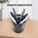 6pcs 0.5mm Gel Pens, Quick Dry Black Ink Fine Point Pens, High-End Series Smooth Writing Pens for School, Office & Home Supplies, Ideal Gifts for Women and Men