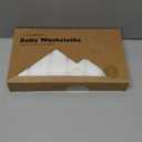 6-Pack Baby Washcloths - Soft Absorbent Viscose from Bamboo Wash Cloths for Babies, Kids, Toddlers, Infant, Newborn Bath Towels, Gentle on Sensitive Skin, 10x10 Reusable Face Towels (White)