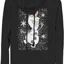 Disney Frozen Worth Melting Women's Long Sleeve Cowl Neck Pullover, 3XL