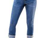 GRAPENT Pull On Jeans for Women High Waisted Skinny Capri Pants Trendy Stretch Denim Cropped Jeans Crop Jeggings Capris (XX-Large, Darkness Blue)