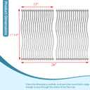 S8C011 (2-Pack) 17 3/4" Stainless Steel Solid Rod Cooking Grids Replacement for Napoleon Prestige PRO 500 Grills