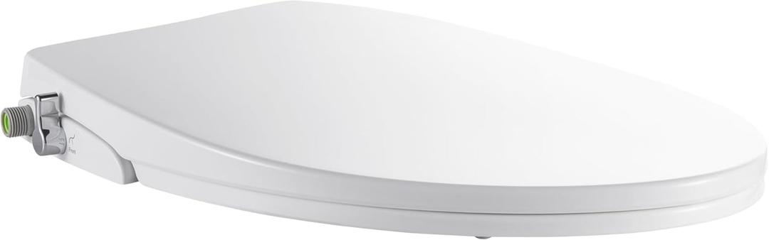 Bidet Seat for Elongated Toilet Seat Non-Electric Soft Close with Quick Release Hinges for Easy Clean Dual Nozzle Front and Rear Wash(PG303A)