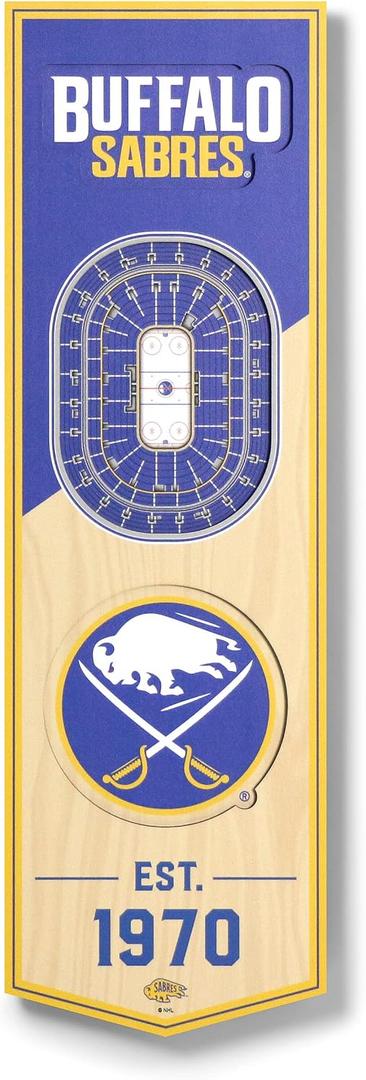 YouTheFan NHL 3D Stadium 6x19 Banner