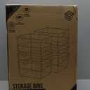 YIHONG Clear Pantry Storage Organizer Bins, 10 Pack Plastic Food Storage Bins with Handle for Kitchen,Refrigerator, Freezer,Cabinet Organization and Storage (L(11.2"L x 7.5"W x 6"H))