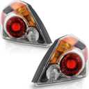 ELH Tail Lights Assembly Fit For 2007-2012 Nissan Altima 4-Door Sedan 2007 2008 2009 2010 2011 2012 Nissan Altima Chrome Trim Left And Right Side