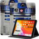 Case for iPad 9th 8th 7th Generation 10.2 inch 2021/2020/2019, Premium PU Leather Folding Stand Shell TPU Back Cover with Auto Sleep/Wake, Robot (Robot Vintage)