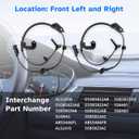 Front ABS Wheel Speed Sensor Left Right fit for 09-20 Dodge Journey, 08-14 Dodge Avenger, 07-10 Chrysler Sebring 200, 2008 2009 2010 2011 2012 2013 2014 2015 2016 2017 2018 2019 2020, ALS2408 ALS2410