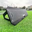 SteelRebound: Stainless Steel Soccer Rebounder with HDPE Board - Enhanced Rebound Performance, Stability, and Durability - Soccer Training Equipment (Black)