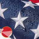 American Flag 3x5 Ft for Outside,Heavy Duty Waterproof USA Flag with Embroidered Stars, Sewn Stripes, Brass Grommets, UV Protected Nylon US Flag for High Wind Outside Yard Porch Decor