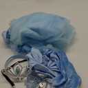 Cinderella Costume for Girls Kids Blue Princess Dress with Accessories Halloween Birthday Party Outfits (7-8Y)