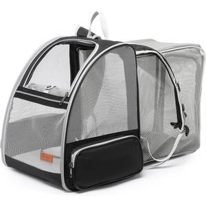 Cat Backpack Carrier for Large Cats,Small Dog Backpack Carrier,Expandable Pet Bag Foldable Breathable & Sturdy for Travel, Hiking, VetAirline Approvedfor Cats to 20lbs or Puppy 12lbs