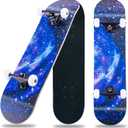Skateboard,31 x 8 inch Complete Skateboards for Beginners,8 Layer Maple Concave Cruiser Trick Skate Board for Kids,Teens,Adults