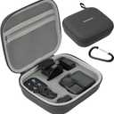 Carrying Case for DJI Osmo Nano, Portable PU Storage Travel Bag for Osmo Nano Accessories (Set Bag-Black)