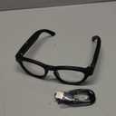 8MP Camera Glasses, AI Smart Glasses with Real-Time Translation & Object Analysis | HD 1200P 4K Video Recording Black