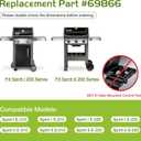 69866 Warming Rack for Weber Spirit I II 200 Series Replacement Part GS4 E210 S210 E220 S220 Gas Grills with Front-mounted Control Panels (2013+) 67026 Stainless Steel Grill Upper Rack BBQ Accessory