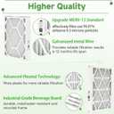 3 Packs,X6670 16x 25x 5 Merv 13 Filter Compatible with Lennox X6670,HCF16-11,HCF16-10,HCC16-28 and Honeywell FC100A1029, Foldable Design (Actual Size: 15.75 x 24.75 x 4.38in)