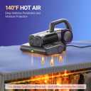 FEPPO Mattress Vacuum Cleaner, 16Kpa Bed Vacuum Cleaner with 253.7nm UV-C Light, 140F Heat, HEPA Filter & Ultrasonic, Versatile Handheld Vacuums for Bed, Sofa, Couch, Crib(Corded, 500W) (Violetgrey)