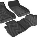 All Weather Floor Mats Cargo Mat Fit for Nissan Sentra 2020-2025 TPE Liners Sentra Accessories Set All Season Guard Odorless Anti-Slip Floor Mats Cargo Mat Black