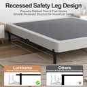Full Size 7 Inch Low Profile Metal Platform Bed Frames, Adjustable Length