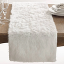 Faux Fur Table Runner, 11.8x23.6 Inch