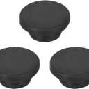 MECCANIXITY 3pcs T-Shaped Silicone Plugs 26mm 1 Inch Dia Snap in Plug Hole Seal Cover Round Rubber Stopper for Kitchen Rubber Bulkheads Waterproof Sealing Plugs Black