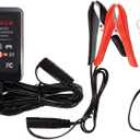 Battery Charger, 12V 2-Amp Fully-Automatic Smart Trickle Charger for Sealed Maintenace Free AGM, SLA, AGM, Gel Cell, iGel, LTV, Lead Acid Battery or Lithium (LifePO4)