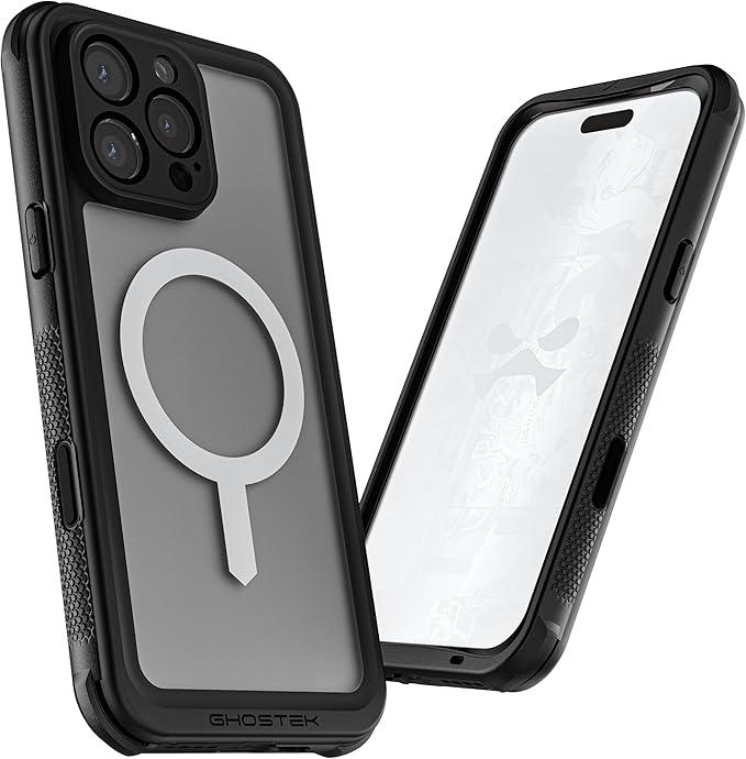 Ghostek Nautical Waterproof Apple iPhone 16 Pro Max Case - Screen and Camera Protector, MagSafe Compatible, Rugged Heavy Duty Cover (6.9 Inch, Clear)