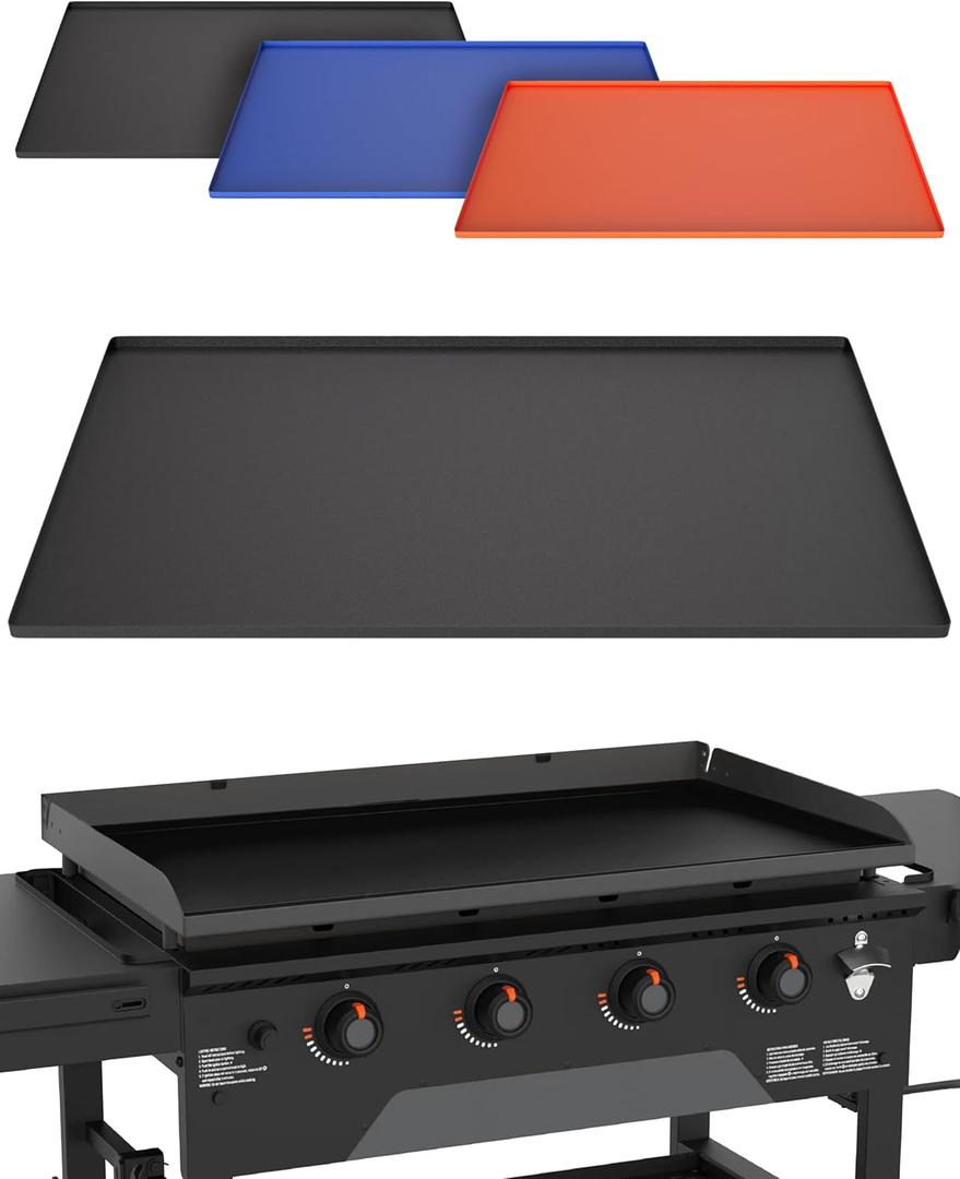 KITCHEN PERFECTION 36" Premium Silicone Griddle Cover Mat For Blackstone Griddle 36 Inch - Hermetic Protection From Rust & Debris All Year, Fits All Blackstone 36 Inch Models - Food Grade Silicone KITCHEN PERFECTION 36" Premium Silicone Griddle Cover Mat For Blackstone Griddle 36 Inch - Hermetic Protection From Rust & Debris All Year, Fits All Blackstone 36 Inch Models - Food Grade Silicone
