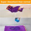 Bienbee Dog Bathrobe, Quick Drying Super Absorbent Pet Robes for Small Medium Large Dogs, Drying Coat for After Bath & Swim, Warm & Cozy Dogs Towels, Dog Puppy Bath Supplies, Purple L