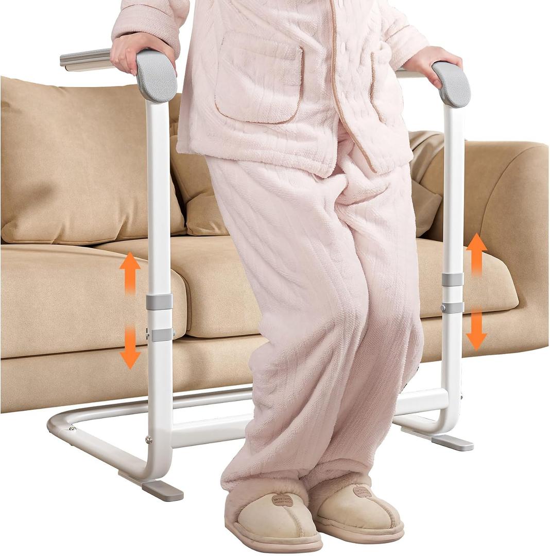 Couch Stand Assist for Elderly, Six-level Height Adjustable Standing Assist for Seniors, Heavy-Duty Stand Assist Aid for Elderly, 21-inch Width Standing Aids & Supports for Couch and Sofa, Gray