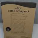 Ubbi Vertical Baby Bottle Drying Rack, Space Saving Countertop Drying Rack Baby Accessory, Taupe