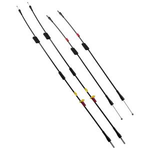 Rear Door Latch Cables Fit for Ford F150 F250 F150 Heritage Replace 6L3Z18264A26A 6L3Z18264A27A 6L3Z18264A01C 6L3Z18264A00C, Upper and Lower Latch Cables, 4Pcs