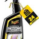 Meguiar's Ultimate Iron Remover - Quickly Remove Embedded Iron Particles and Industrial Fallout that Impair Paint Color, Clarity, and Paint Smoothness - Chemical Contaminant Remover - 24 Oz