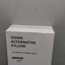 Hypoallergenic Cotton Cover with Soft Down Alternative Pillows, Standard/Queen Size Set of 2, Luxury Hotel Quality, Ideal for Side, Back and Stomach Sleepers, Oeko-TEX Certified