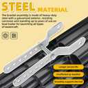 TENGBASE Marine Keel Roller, Adjustable Roller Bracket Assembles, 4 Rubber Keel Roller for Boat Trailer