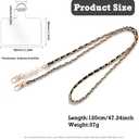Phone Crossbody Chain Cell Phone Lanyard,Pear&Leather+Metal Chain Universal Cellphone Strap with Tether Patches for Most Phone (J)