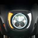 CIRO Fang Headlight Bezel for Indian Chieftain (Black)