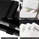 2026 Planner - Planner 2026, 12-Months 2026 Planner Weekly and Monthly, Jan. 2026 - Dec. 2026, 5.75" x 8.25", Saffiano Leather with Thick Paper, Back Pocket with Notes Pages (Dark Black C)