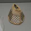 Supet Soft Air Mesh Cat Cone Collar Alternative, Adjustable Breathable, Lightweight Anti Scratch (M) (Orange-Black)