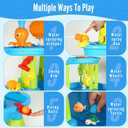 Hugut 2026 Upgraded 3-Tier Water Table for Ages 38 Outdoor Backyard Sensory Activity Table with Fun Water Play Accessories, Summer Gift for Boys and Girls
