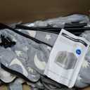 Indoor Dog House, Night-Luminous Star Dog Tent with Frame, Washable Dog Cave Bed, Suitable for 18-40 lb Small and Medium Dog L (25"×25"×25")(Grey)