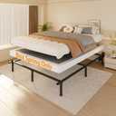 DORITRON Low Profile King Box Spring 4 Inch, 3000lbs Heavy Duty King Size Box Spring Bed Base Metal Mattress Foundation, Easy Assembly, Noise Free