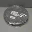 Round Placemats Set of 6, Cotton Rope Woven Table Mats, Hot Pads for Kitchen, Non Slip Heat Resistant Place Mats, 13 Inches Braided Placemat for Farmhouse Decor and Kitchen Table Decor (Gray)