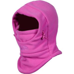 TRIWONDER Kids Winter Hats Balaclava Ski Mask for Boys Girls Toddlers Windproof Adjustable Cold Weather Face Mask Neck Warmer (Rose Red 2)