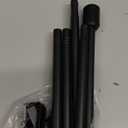 5/8 Diameter Curtain Rods 30-90 Inch, for 30-84 Inch Windows, Adjustable Splicing Black Curtain Rods for Windows with Brackets, Window Rod Long Small Curtains Rod